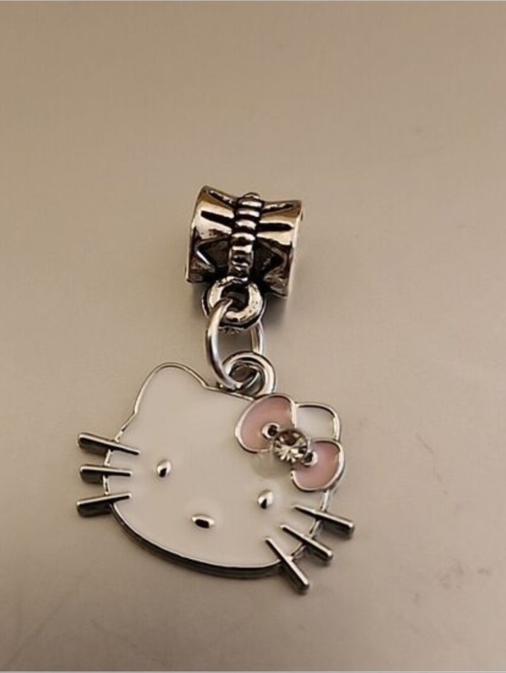 Hello Kitty Bling Charm For Bracelet or Necklace Mixed Alloy #2